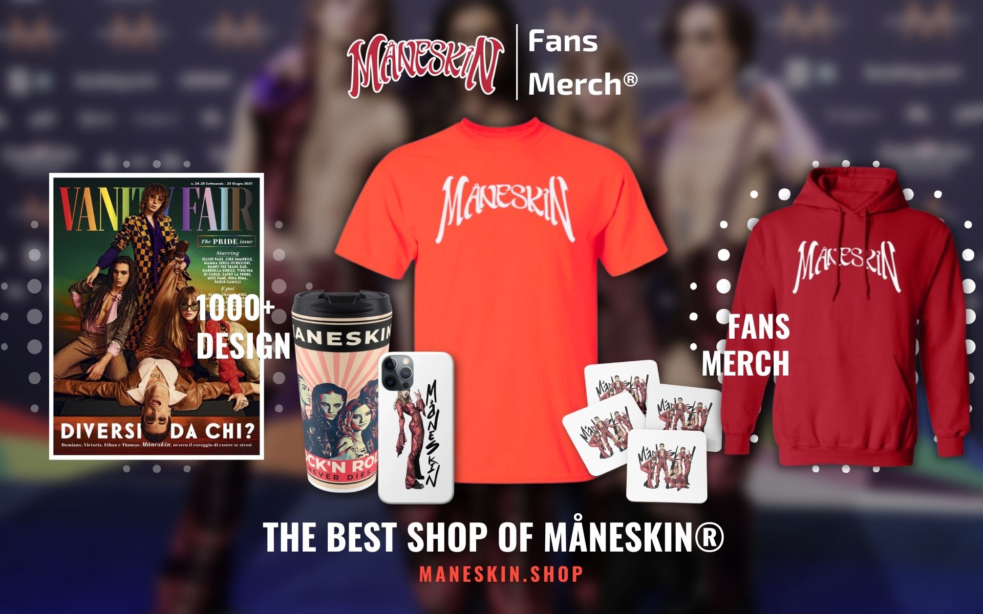 Maneskin Shop Web Banner - Maneskin Shop