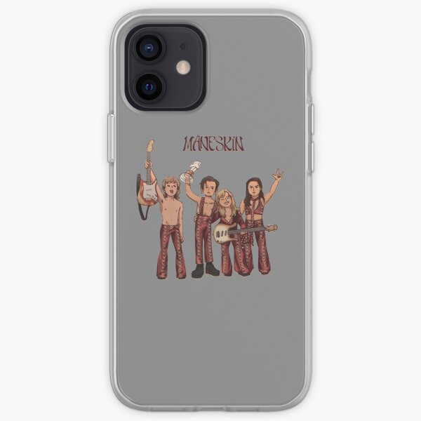 Maneskin Eurovision 2021 Final Winner Drawing (sticker and more) iPhone Soft Case RB1408 product Offical Maneskin Merch