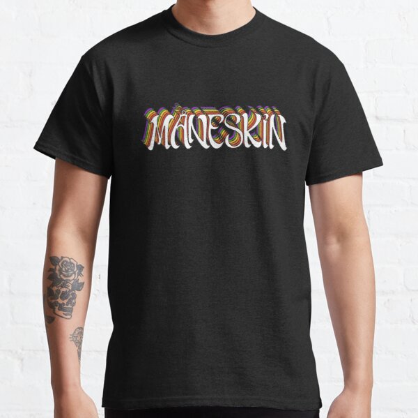 Maneskin Rainbow Pride LGBTQI Classic T-Shirt RB1408 product Offical Maneskin Merch