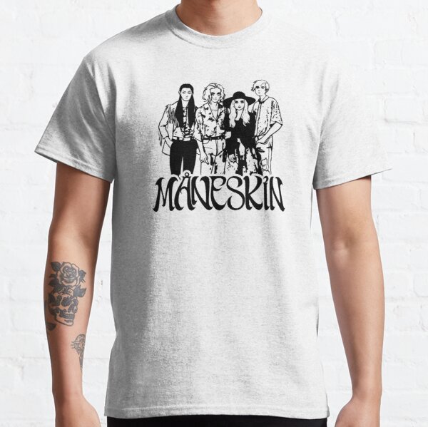 Maneskin rock band Maneskin Classic T-Shirt RB1408 product Offical Maneskin Merch