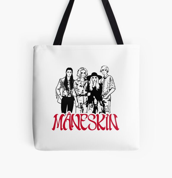 Maneskin rock band Maneskin winner Eurovision 2021 All Over Print Tote Bag RB1408 product Offical Maneskin Merch