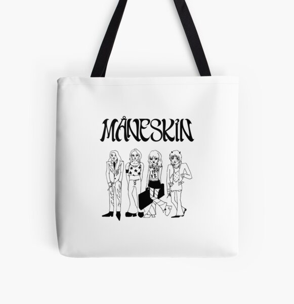 Maneskin doodle Maneskin All Over Print Tote Bag RB1408 product Offical Maneskin Merch