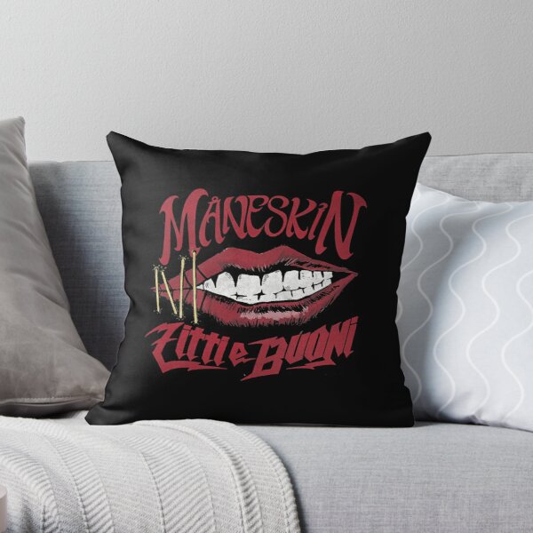 Maneskin fan art & merch maneskin  Throw Pillow RB1408 product Offical Maneskin Merch