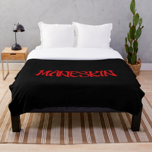 maneskin fan red Throw Blanket RB1408 product Offical Maneskin Merch