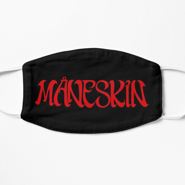maneskin fan red Flat Mask RB1408 product Offical Maneskin Merch