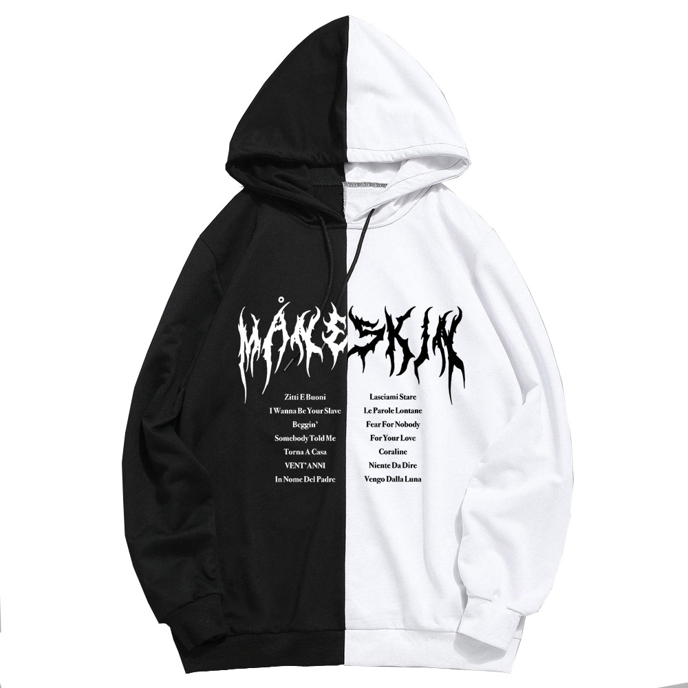 2021 New Maneskin Thin Section Sweatshirt Hoodie Men Women Fashion Casual Tops Pure Cotton Fleece Hoodies - Maneskin Shop