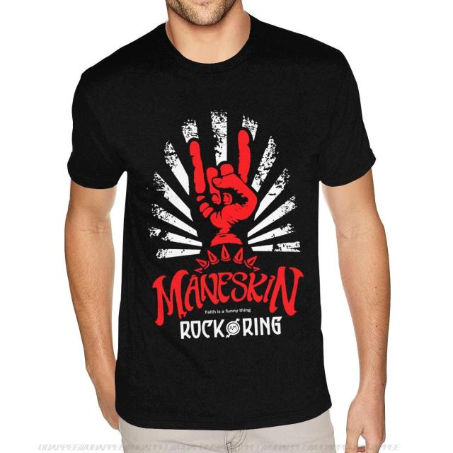 Black Maneskin Best Rock Am Ring Tshirt Mens 6XL Short Sleeve Cotton Black Crew T Shirts 1.jpg 640x640 1 - Maneskin Shop