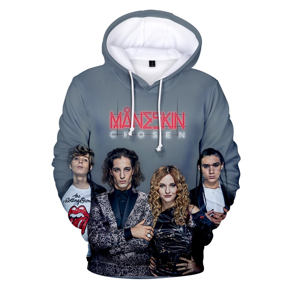 Maneskin 3D Hoodies Sweatshirts Heavy Metal Rock Band Hoodie Sportswear HIP HOP Streetwear Women Men Maneskin 4 - Maneskin Shop