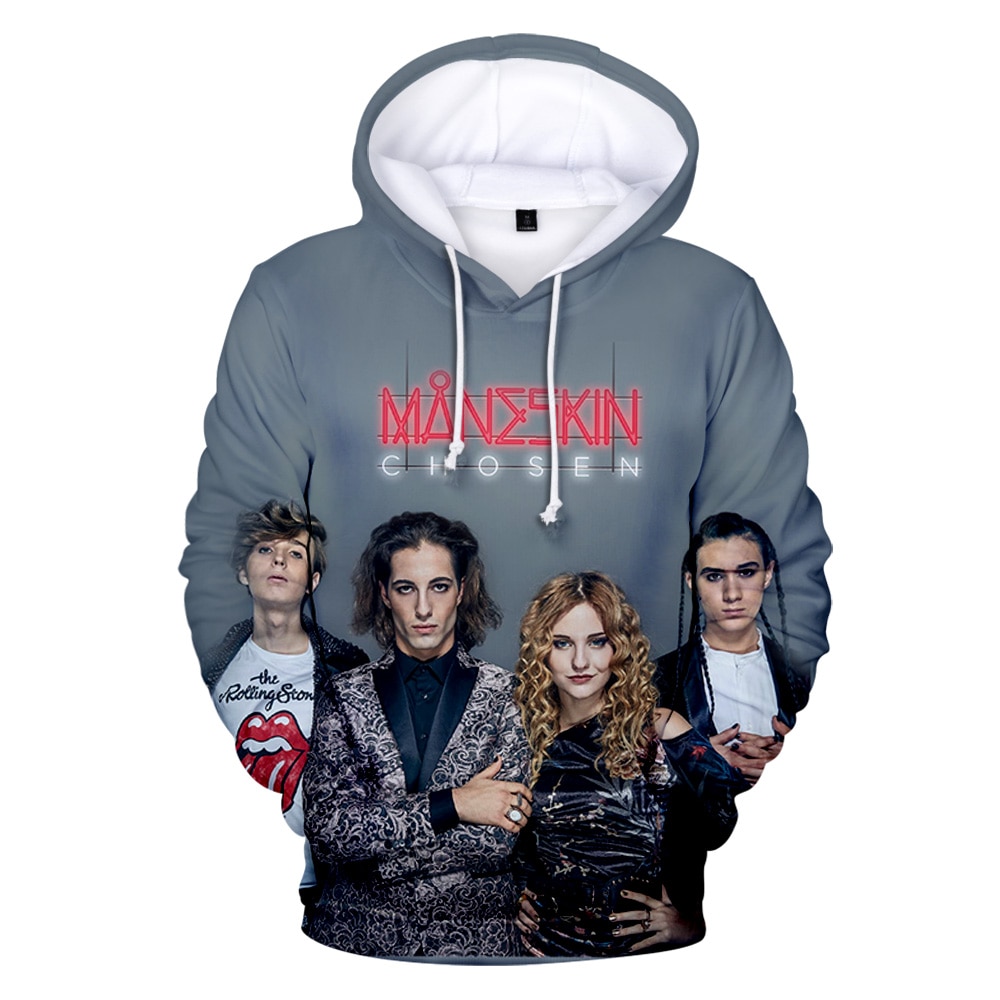 Maneskin 3D Hoodies Sweatshirts Heavy Metal Rock Band Hoodie Sportswear HIP HOP Streetwear Women/Men Maneskin Merch Clothes