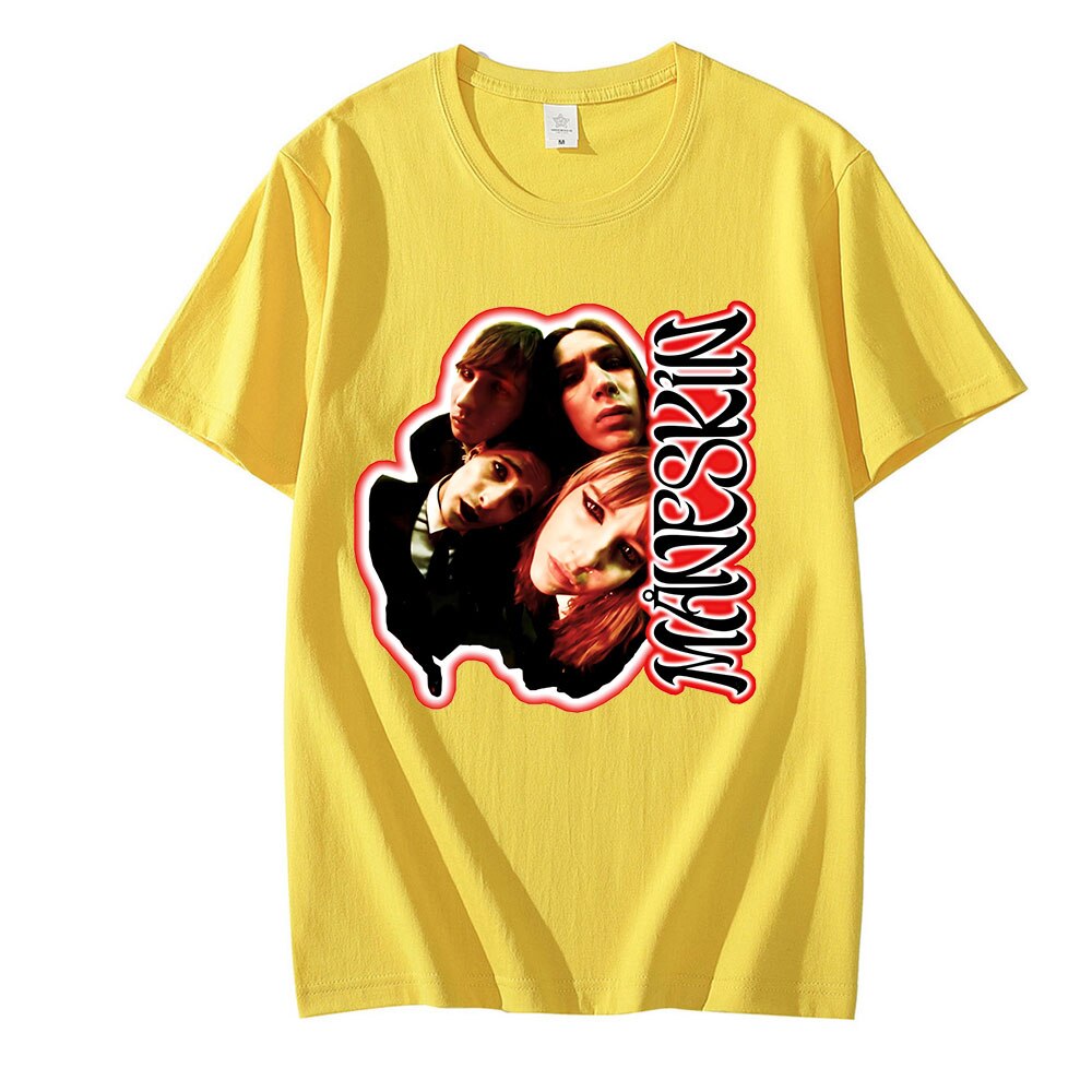 Italian Band Singer Maneskin T Shirt Men Women Fashion Cotton T shirts Tops d Tee Shirt 4 - Maneskin Shop