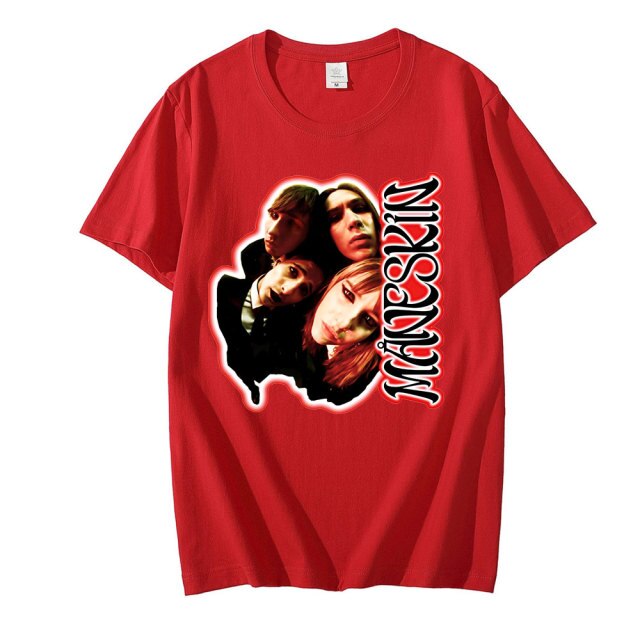 Italian Band Singer Maneskin T Shirt Men Women Fashion Cotton T shirts Tops d Tee Shirt 6.jpg 640x640 6 - Maneskin Shop