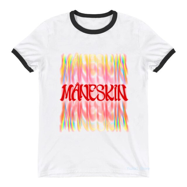 2022 Damiano David Maneskin Fan Art Star M NESKIN Graphic Print T Shirt Women Hip Hop 6.jpg 640x640 6 - Maneskin Shop