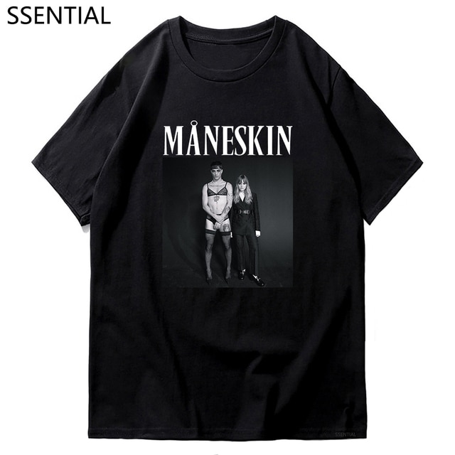 Maneskin T Shirt New Fashion Women Men Casual O Neck Damiano David T Shirts Male - Maneskin Shop