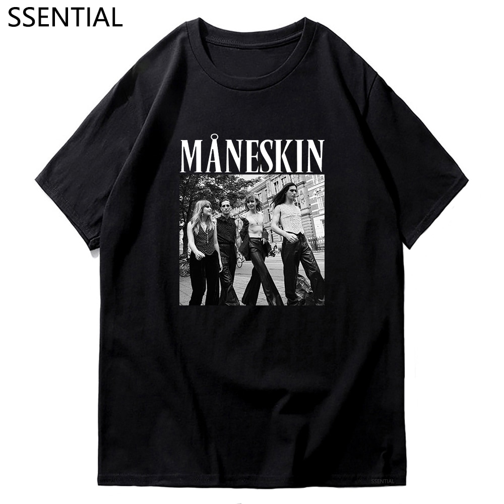 Maneskin T Shirt New Summer Fashion Mens Casual O Neck Damiano David T Shirts Male Harajuku - Maneskin Shop