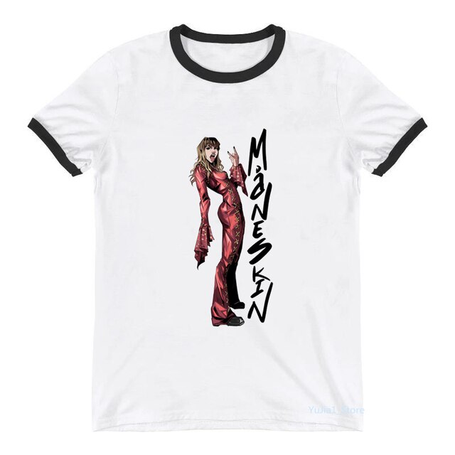 Vintage T Shirt Women MANESKIN Zitti E Buoni Graphic Print Tshirt Femme Harajuku Shirt Hip - Maneskin Shop