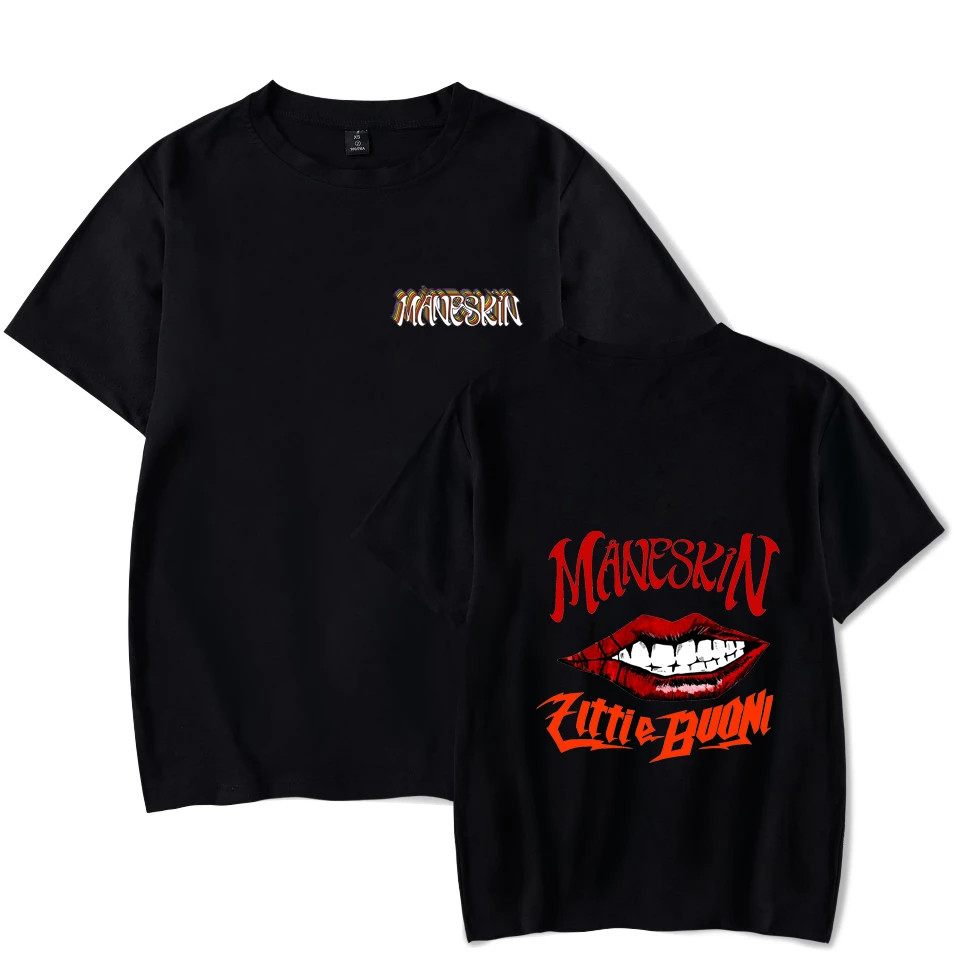 Maneskin T shirts – Logo Printed 2 Sides Vintage T shirt - Maneskin Shop