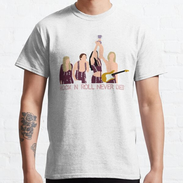 Maneskin T-Shirts – Rock N Roll Never Dies Classic T-Shirt 1 - Maneskin Shop Maneskin T-Shirts – Rock N Roll Never Dies Classic T-Shirt