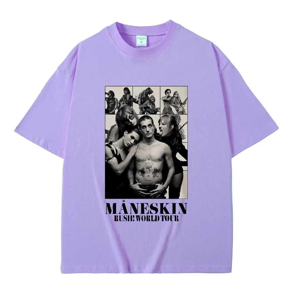 Italian Rock Band Maneskin Rush World Tour Graphic T-shirt 5 - Maneskin Shop Italian Rock Band Maneskin Rush World Tour Graphic T-shirt - Image 5
