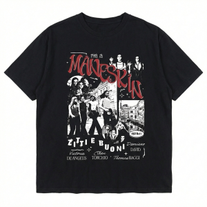 Maneskin T-shirt - Monochrome Urban Look