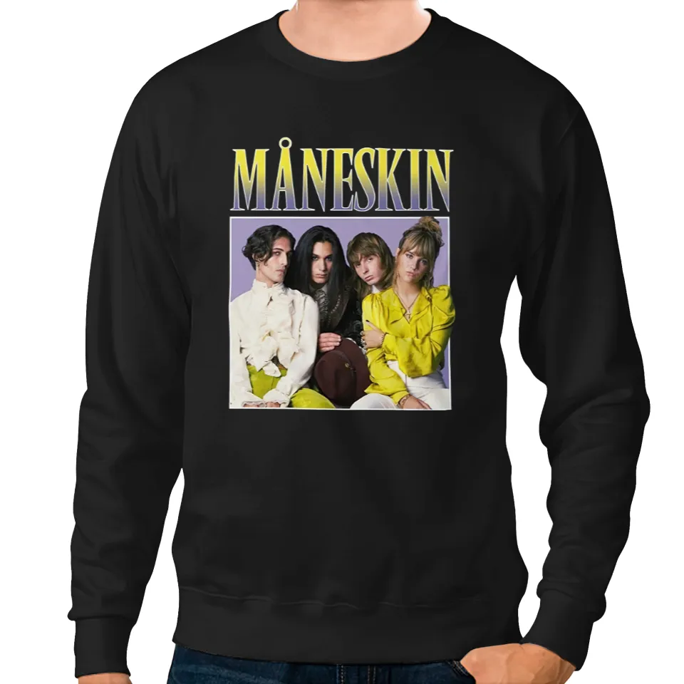 Måneskin Retro Yellow Edition Sweatshirts