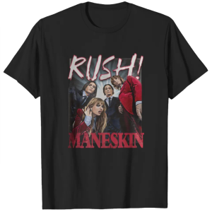 Rush! Band Photo LA 0404 Måneskin T-shirts