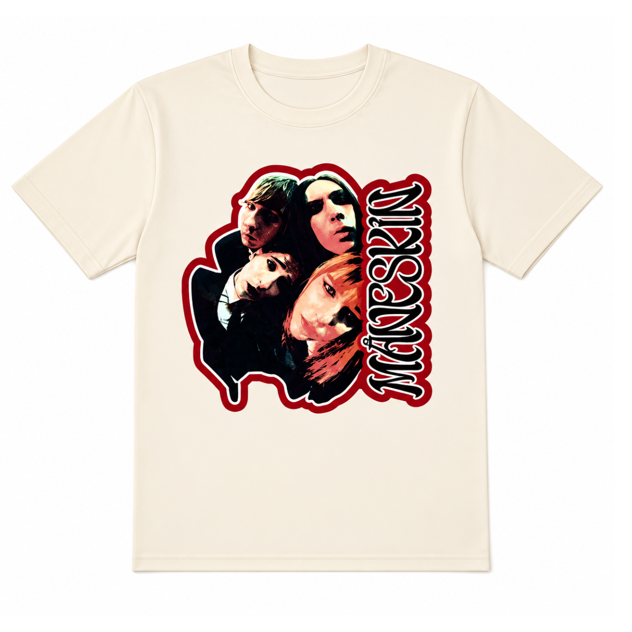 Maneskin Fisheye HTCT2406 T-Shirt 2 - Maneskin Shop Maneskin Fisheye HTCT2406 T-Shirt - Image 2