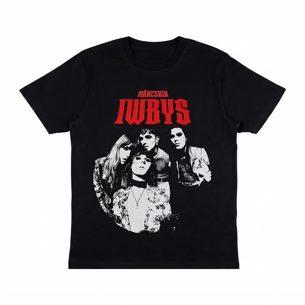IWBYS Puppet Rhinestone LA2207 T-shirt 2 - Maneskin Shop IWBYS Puppet Rhinestone LA2207 T-shirt - Image 2