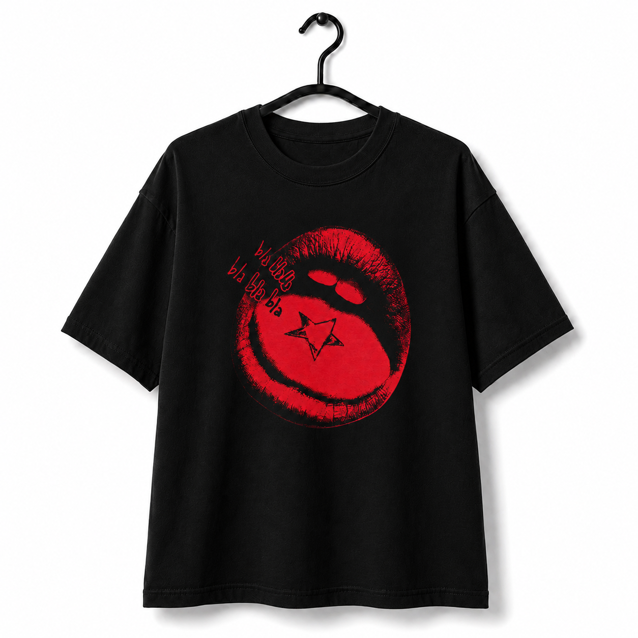 Maneskin BLA BLA BLA HTCT0608 Maneskin T-Shirt 4 - Maneskin Shop Maneskin BLA BLA BLA HTCT0608 Maneskin T-Shirt - Image 4