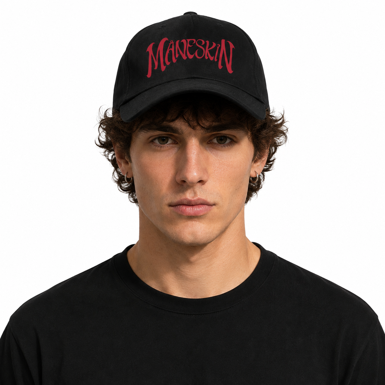 Måneskin Logo Custom HTCT0608 Maneskin Hats & Caps 3 - Maneskin Shop Måneskin Logo Custom HTCT0608 Maneskin Hats & Caps - Image 3