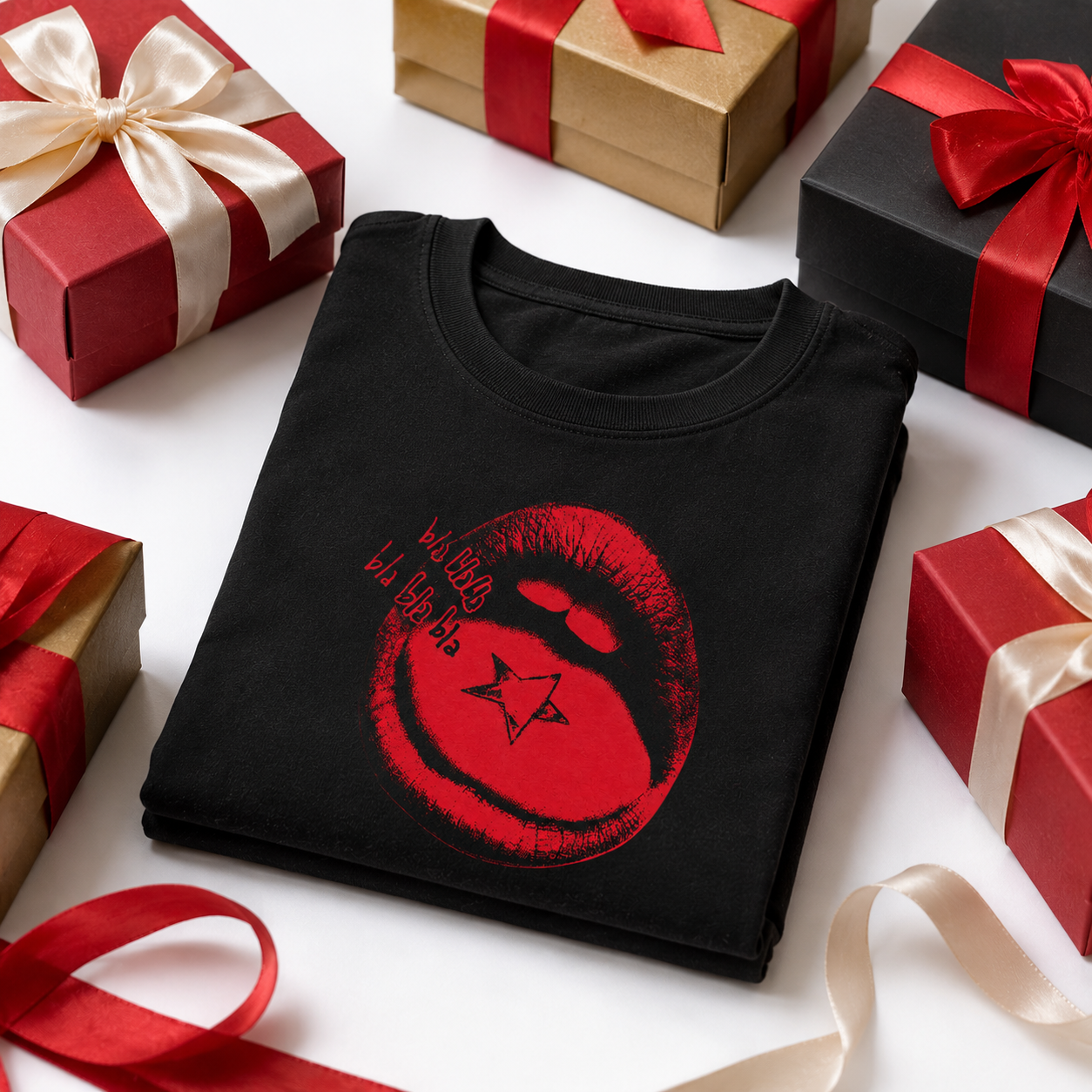 Maneskin BLA BLA BLA HTCT0608 Maneskin T-Shirt 5 - Maneskin Shop Maneskin BLA BLA BLA HTCT0608 Maneskin T-Shirt - Image 5