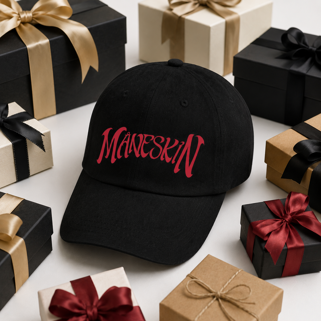 Måneskin Logo Custom HTCT0608 Maneskin Hats & Caps 2 - Maneskin Shop Måneskin Logo Custom HTCT0608 Maneskin Hats & Caps - Image 2